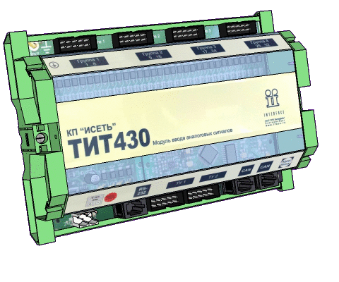 Объемный макет модуля «ТИТ430», габариты 200×130×50 мм (Ш×В×Г)